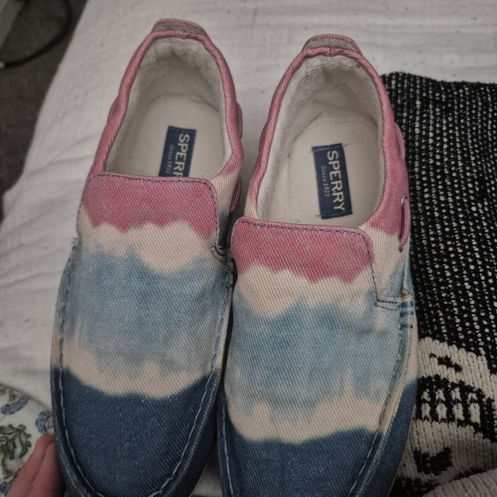 Sperry Kids' Pink and Blue Slip-On Shoes